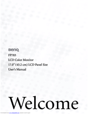 Benq FP783 User Manual