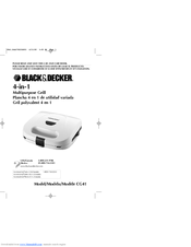 Black & Decker CG41 Use And Care Book Manual