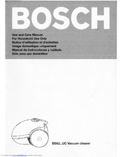 Bosch BSA2222UC Use And Care Manual