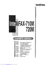 Brother IntelliFAX 710 User Manual