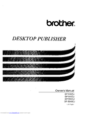 Brother DP-550CJ Owner's Manual