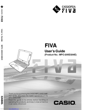Casio Cassiopeia FIVA MPC-205E User Manual