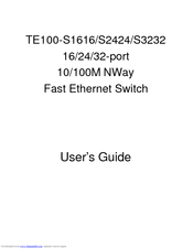 TRENDNET TE100-S1616 User Manual