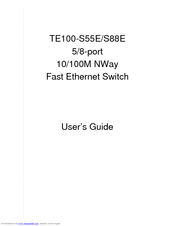 TRENDNET TE100-S88Eplus - Switch User Manual