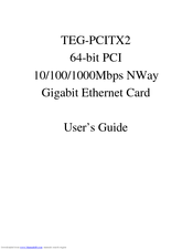 TRENDNET TEG-PCITX2 User Manual