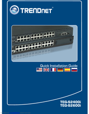 TRENDNET TEG-S2600I - 10/100Mbps Switch With Mini-GBIC Slot Quick Installation Manual
