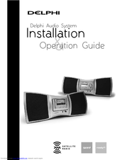 DELPHI SA10201 - Boom Box Audio System Installation And Operation Manual