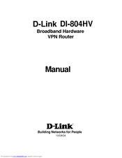 D-link DI-804HV - Express ENwork Router Manual