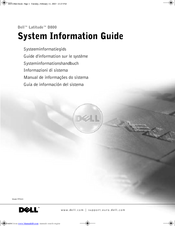 Dell Latitude D800 PP02X System Information Manual