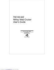 TRENDNET TW100-W2 User Manual