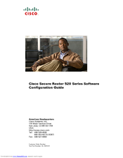 Cisco 520-T1 - Small Business Pro SR Secure Router Software Configuration Manual
