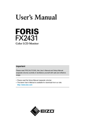 Eizo Foris FX2431 User Manual