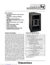 Electro-Voice Xi-2122MHA/42F Technical Specifications