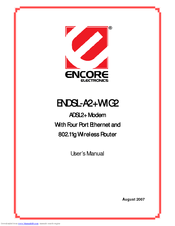 Encore ENDSL-A2+WIG2 User Manual