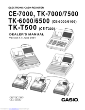CASIO CE-6000 Dealer's Manual