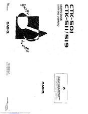 CASIO CTK-511 User Manual