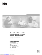 Cisco IAD2430-24FXS System Message Manual