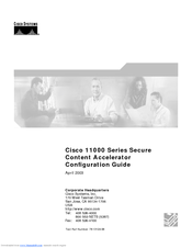 Cisco 11000 Series Configuration Manual