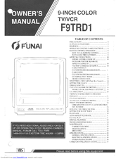 Funai F9TRD1 Owner's Manual