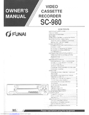 Funai SC-980 Owner's Manual