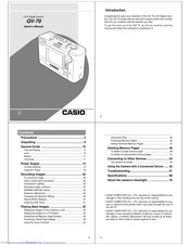 CASIO QV-70 Owner's Manual