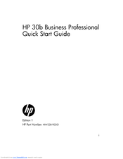 HP 30b Business Professional Quick Start Manual