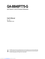 Gigabyte GA-8I848P775-G User Manual