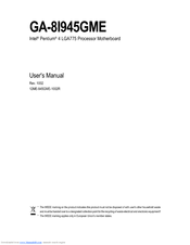 Gigabyte GA-8I945GME User Manual