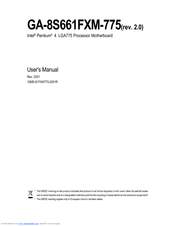 Gigabyte GA-8S661FXM-775 User Manual