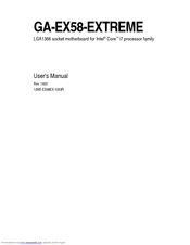 Gigabyte GA-EX58-EXTREME User Manual