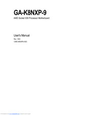Gigabyte GA-K8NXP-9 User Manual