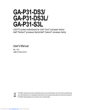 Gigabyte GA-P31-DS3L User Manual