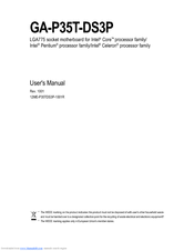Gigabyte GA-P35T-DS3P User Manual