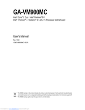 Gigabyte GA-VM900MC User Manual