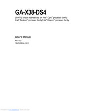 Gigabyte GA-X38-DS4 User Manual