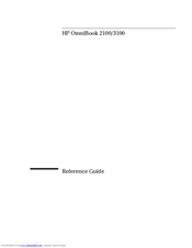 HP OmniBook 2100 Reference Manual