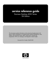 HP Business Desktop d500 Series Reference Manual