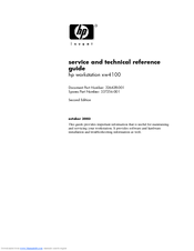 HP Workstation xw4100 Service And Technical Reference Manual