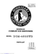 Hoshizaki DCM-450BWB Parts List