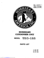 Hoshizaki URC-12B Parts List