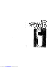 JBL Aquarius S L120 Instruction Manual