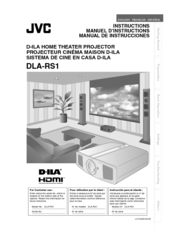 JVC DLA-RS1U - Reference Series Home Cinema Projector Instructions Manual