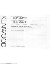 Kenwood TH-48E Instruction Manual