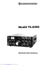 Kenwood TS-830S Instruction Manual