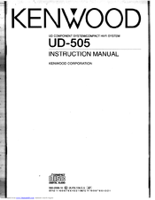 Kenwood RXD-G5 Instruction Manual