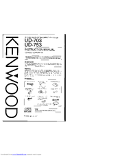 Kenwood UD-753 Instruction Manual