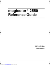 Konica Minolta Magicolor 2550 Reference Manual