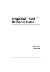 Konica Minolta magicolor 7450 Reference Manual