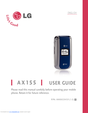 LG AX155 User Manual