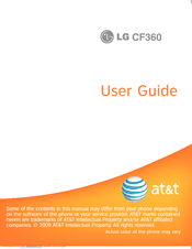 LG CF360A User Manual